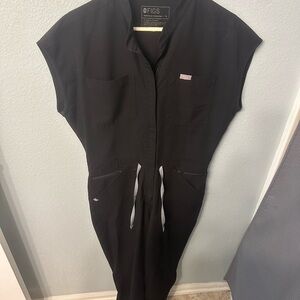 FIGS Charcoal Utility Jumpsuit
